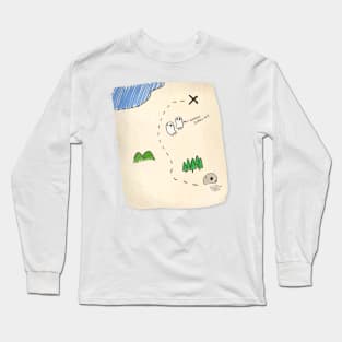 Treasure Map Long Sleeve T-Shirt